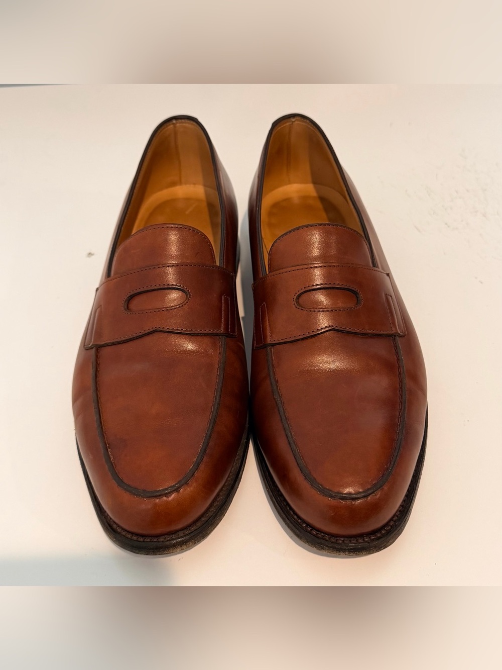 John Lobb Lopez Penny Loafer US Size 9 Calf Leather Brown